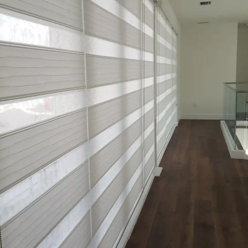 Maintain privacy with the innovative design of Neolux zebra window shades.