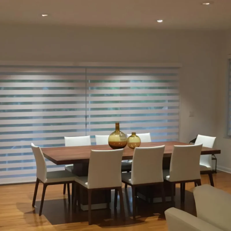 Upgrade your windows with Neolux zebra window shades, designed for light filtration and contemporary appeal.