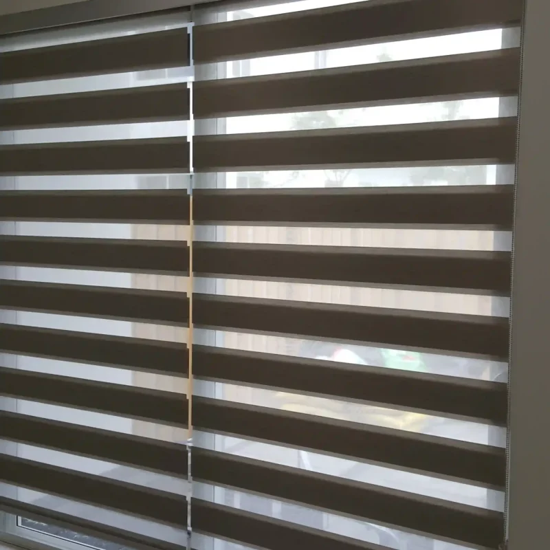 Tailor-made Neolux zebra window shades to suit your decor and provide elegant light filtering.