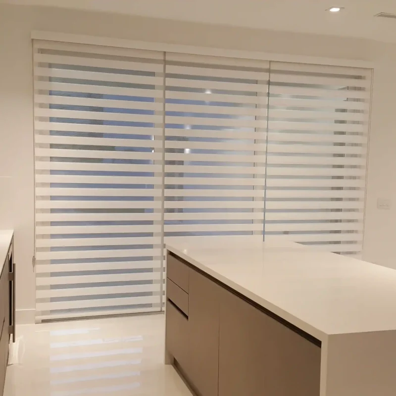 Choose Neolux zebra window shades for an effortless balance between privacy, light control, and style.