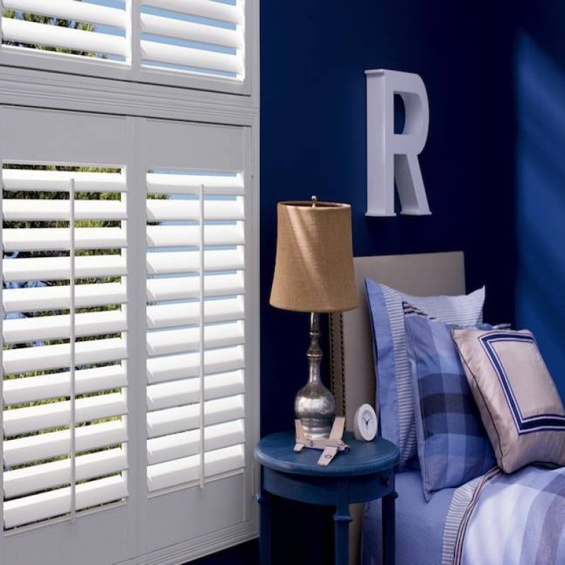 Modern, durable, and stylish Norman plantation shutters for windows, ideal for contemporary interiors.