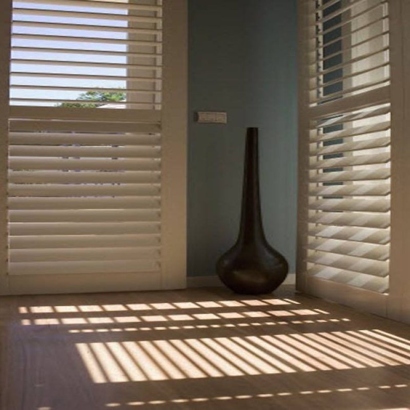 Add warmth and charm to your windows with Woodlore plantation shutters, designed for any decor style.