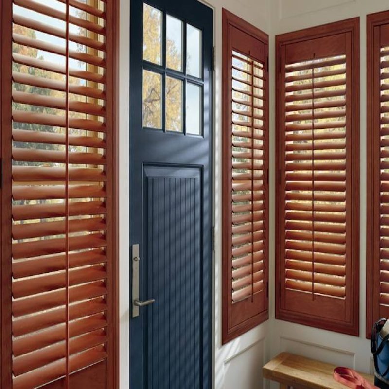 Create the perfect look for your home with custom Woodlore plantation shutters for windows.